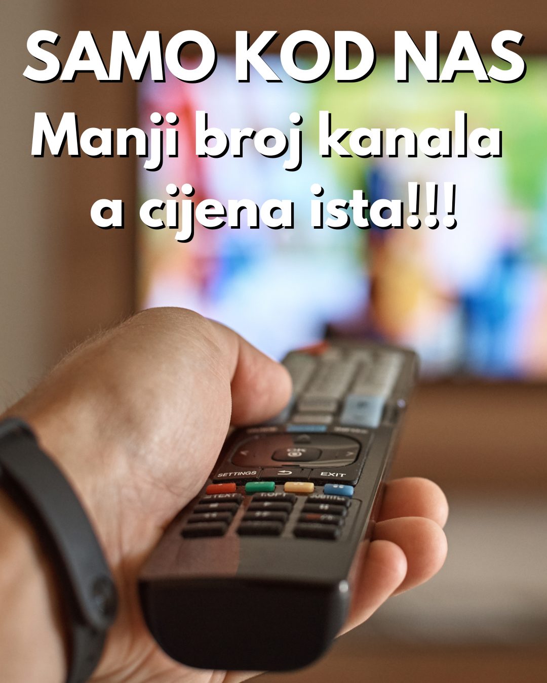 SAMO KOD NAS – Manji broj kanala a cijena ista: PETICIJA GRAĐANIMA PROTIV ZLOUPOTREBE KORISNIKA OD KABLOVSKIH SISTEMA