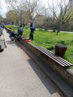 Proljeće donosi i nove klupe na jednu od  najpopularnijih šetnica u Tuzli