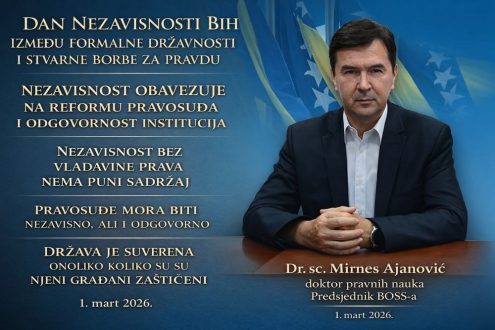 BOSS: DAN NEZAVISNOSTI BIH – Između formalne državnosti i stvarne borbe za pravdu