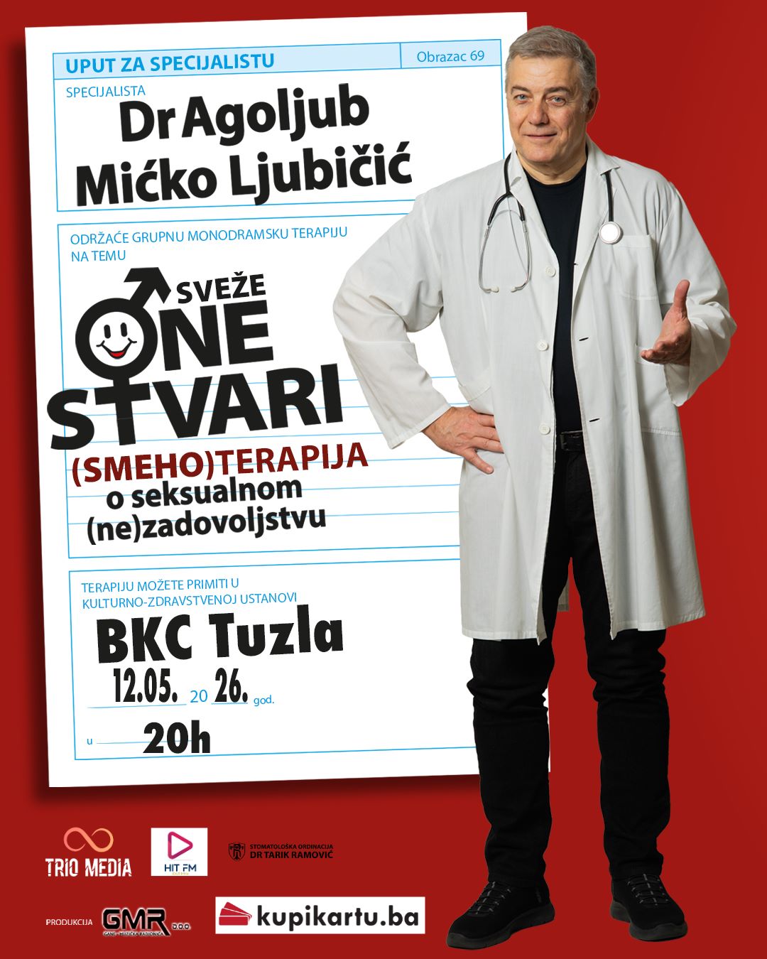 PREMIJERNO U BOSNI I HERCEGOVINI! “ONE STVARI”  DrAgoljub Mićko Ljubičić