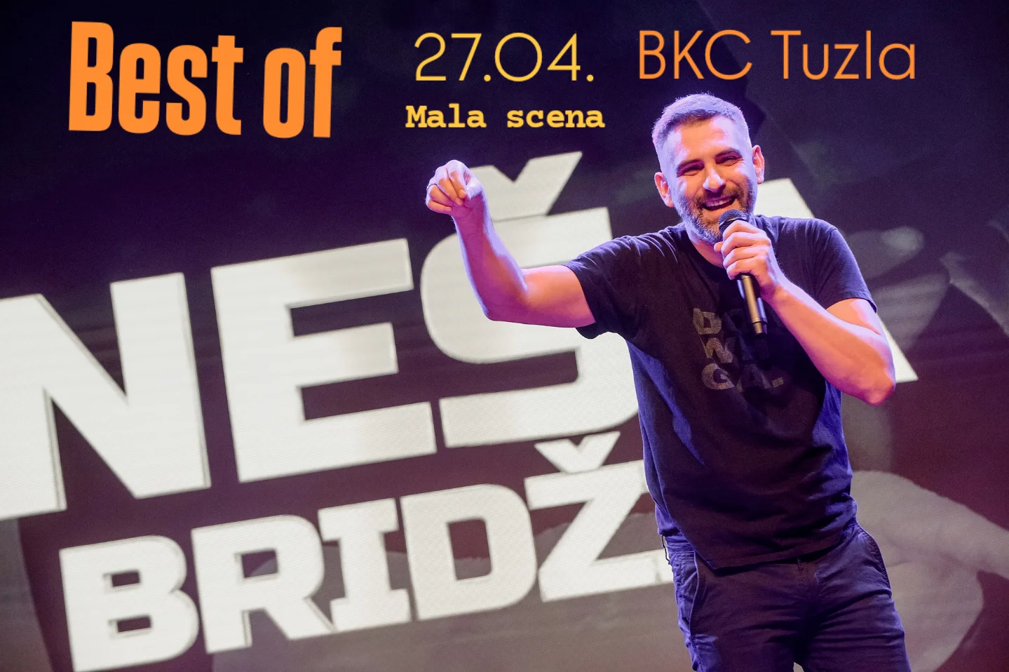 TUZLA – Neša Bridžis “Best Of”, 27.04.2026. u Mala scena BKC, Tuzla Grad