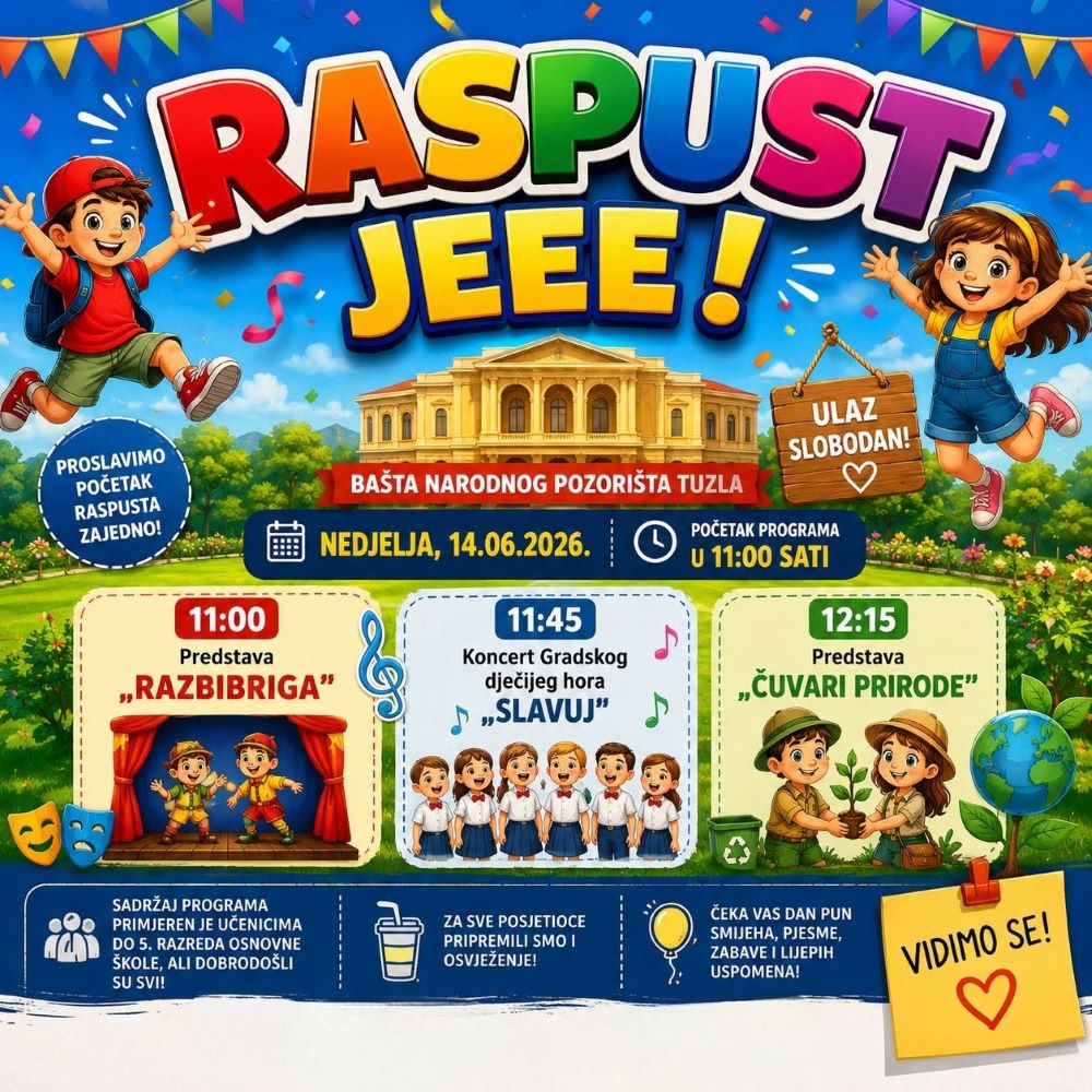 ART TEATAR vas podsjeća i poziva – RASPUST JEEE!