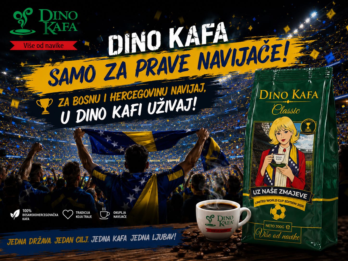 Dino kafa PREDSTAVLJA: Limitirano izdanje za navijačku atmosferu i trenutke ponosa