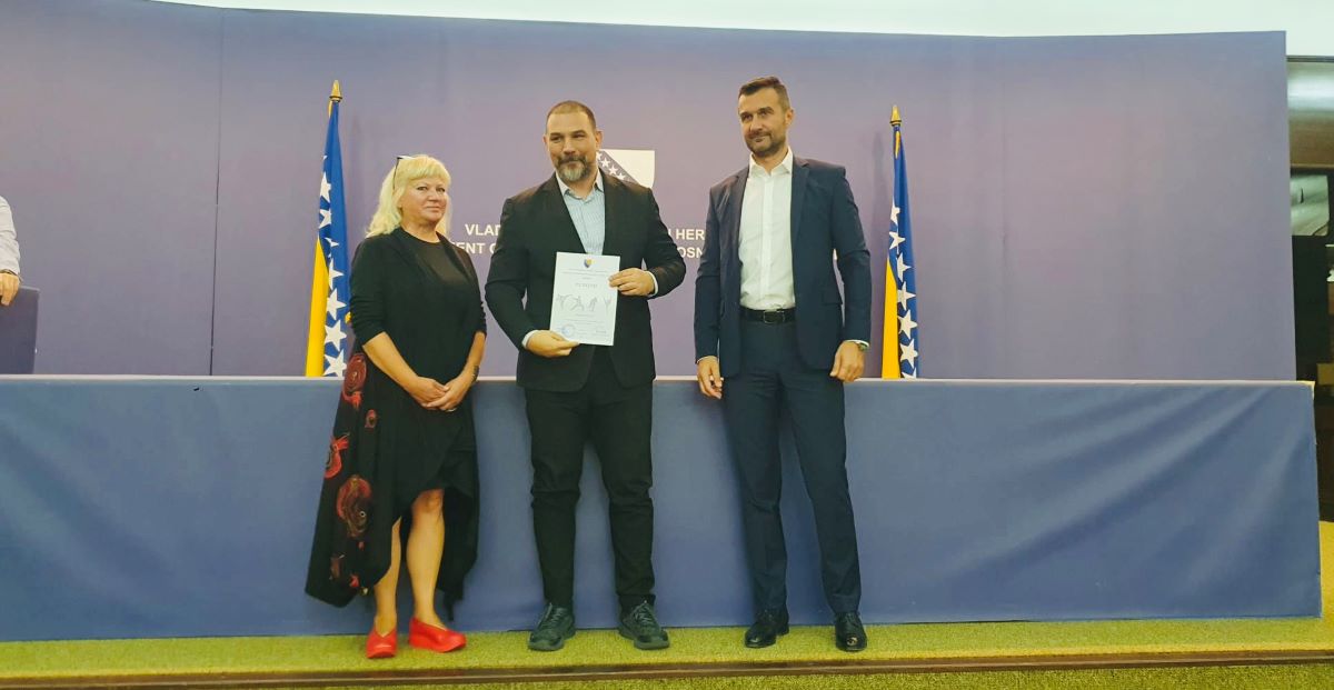 Boris Balta dobio priznanje Vlade FBiH: Nakon evropskih medalja u Rimu i dva zlata u Milanu, novo priznanje za Tuzlaka